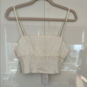 Cream Women's Top